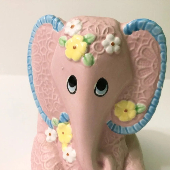 Vintage  Pink Elephant Planter Vase 6 Inch Tall Parma AA1 Japan Kitsch Flowers - Picture 11 of 16